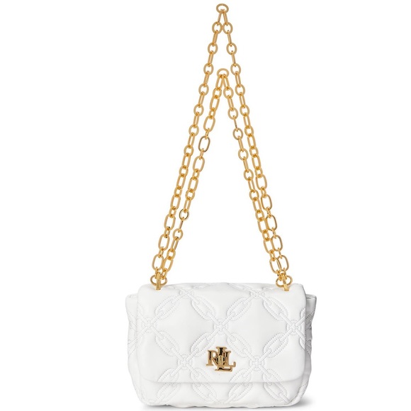 RARE Ralph Lauren Quilted Leather Shoulder Bag - Picture 5 of 9